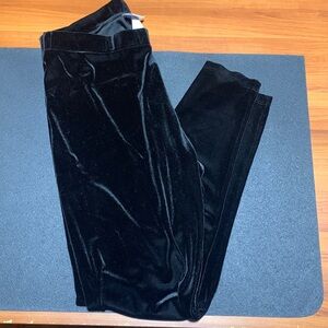 Soft surroundings velvet pants black size large